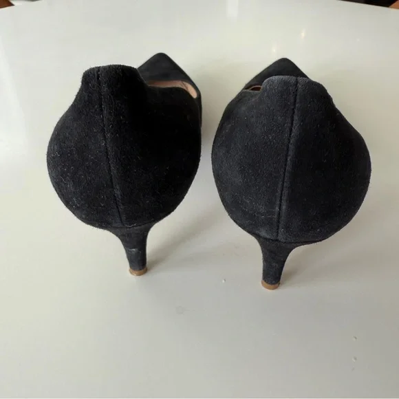 JCREWElsie black suede pumps